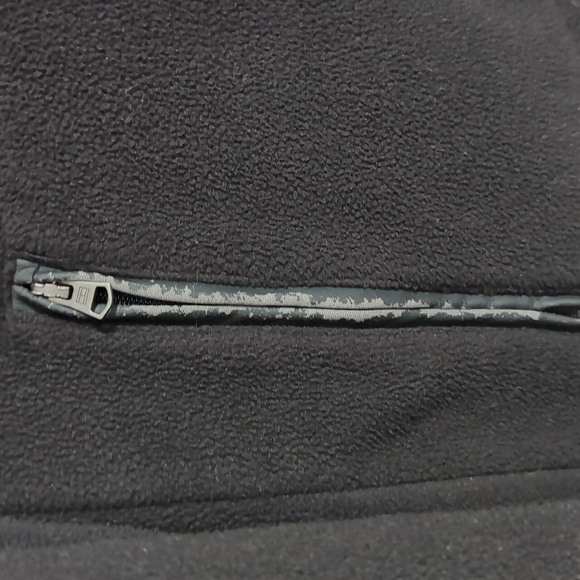 Y2K Tommy Hilfiger Black Fleece Full Zip Jacket Size Small - Picture 4 of 6